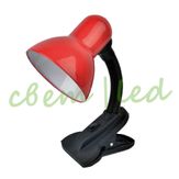 cветильник светодиодный настольный le tl-108 red прищепка