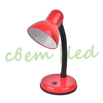 светильник настольный le tl-203 red для led лампы